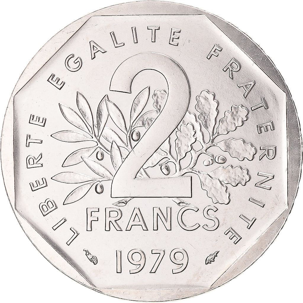 Coin, France, Semeuse, 2 Francs, 1979, Paris, MS(65-70), Nickel, KM:942.1