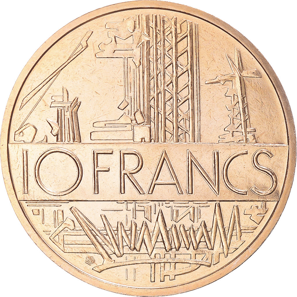 Moneta, Francia, Mathieu, 10 Francs, 1979, Paris, Tranche A, FDC, Nichel-ottone