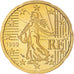 France, 20 Euro Cent, 1999, Paris, MS(65-70), Brass, Gadoury:5., KM:1286