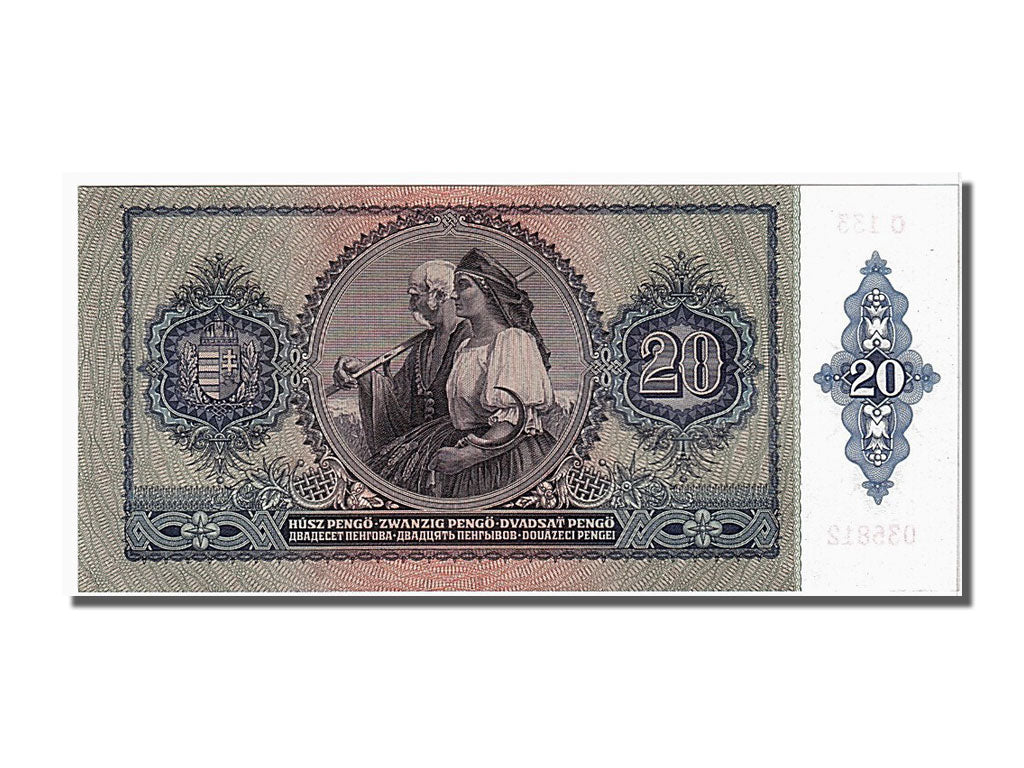 Hungary, 20 Pengö, 1941, KM #109, 1941-01-15, UNC(65-70), 035812