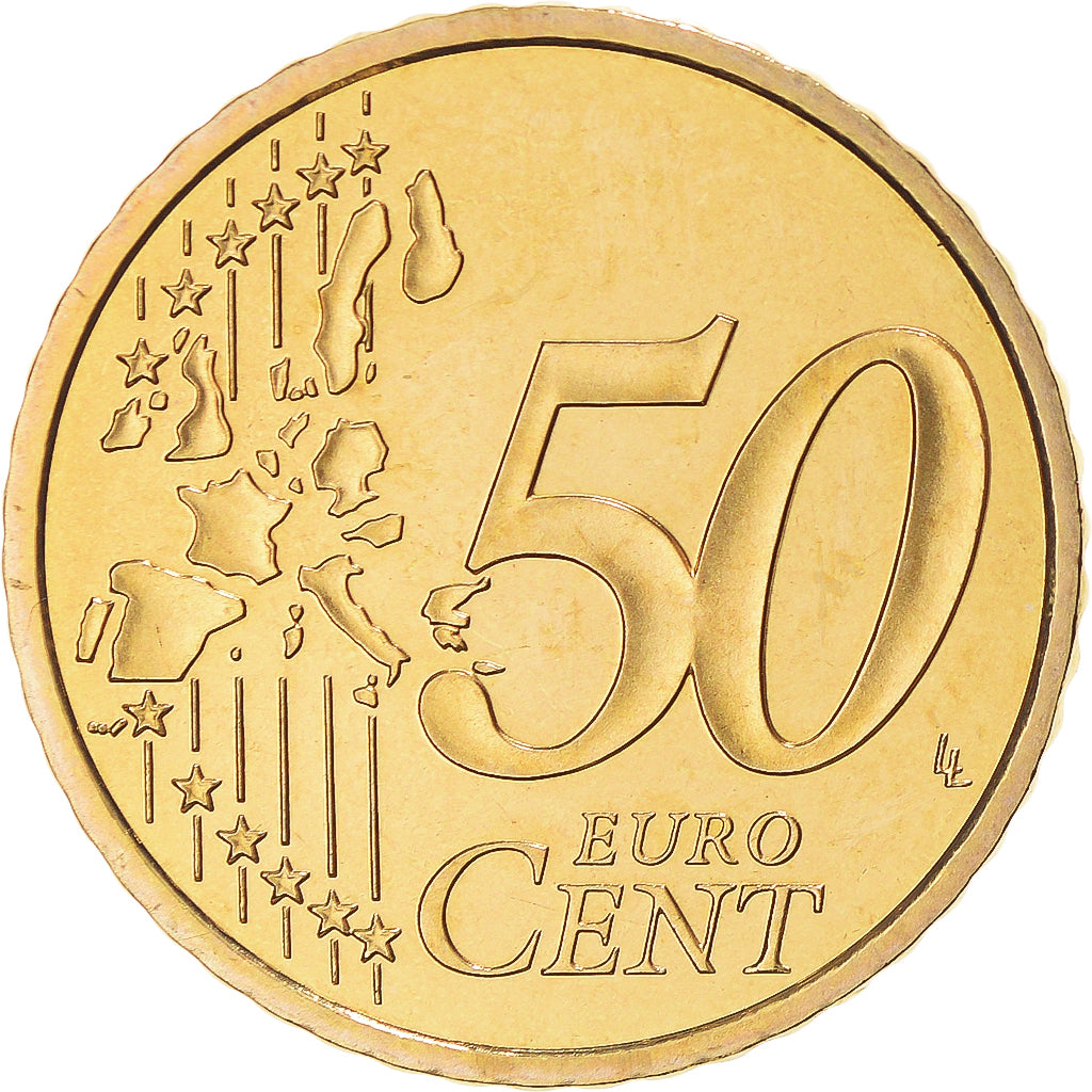 France, 50 Euro Cent, 1999, Paris, MS(65-70), Brass, Gadoury:6., KM:1287