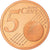 Francia, 5 Euro Cent, 2001, Paris, FDC, Cobre chapado en acero, Gadoury:3
