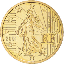 Frankrijk, 50 Euro Cent, 2001, Paris, FDC, Tin, Gadoury:6., KM:1287