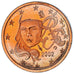 France, Euro Cent, 2002, Paris, Proof / BE, MS(65-70), Copper Plated Steel
