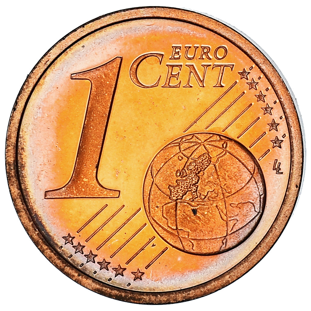 France, Euro Cent, 2002, Paris, Proof / BE, MS(65-70), Copper Plated Steel
