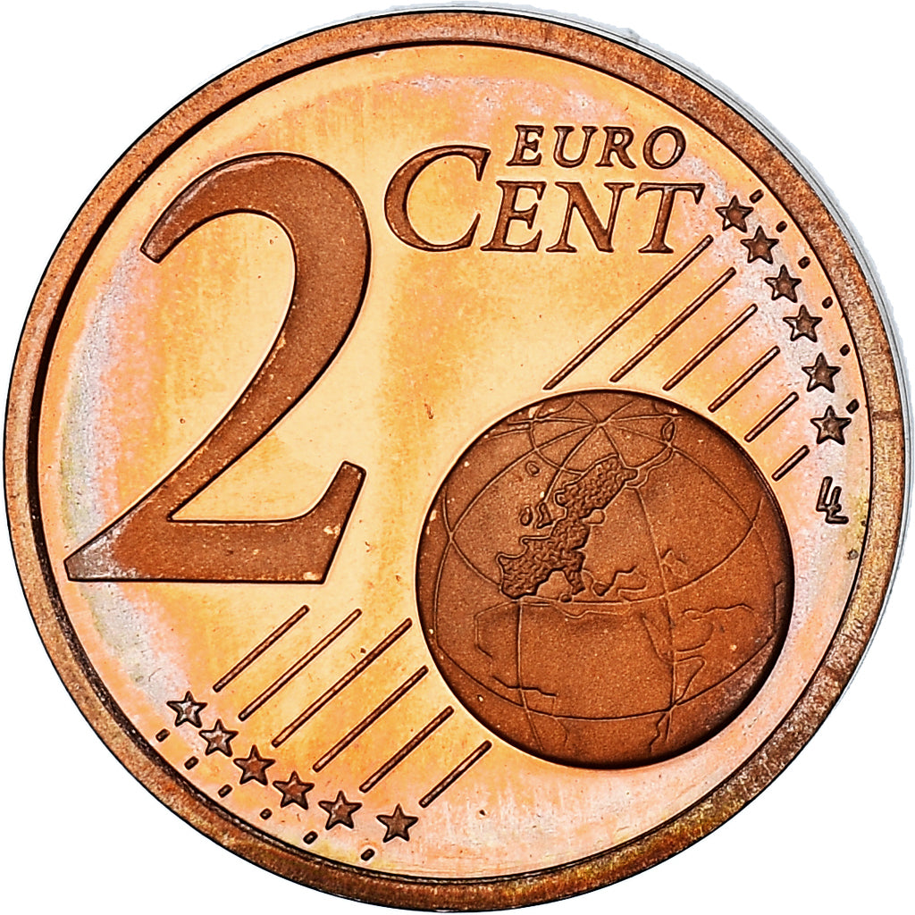 France, 2 Euro Cent, 2002, Paris, Proof / BE, FDC, Cuivre plaqué acier