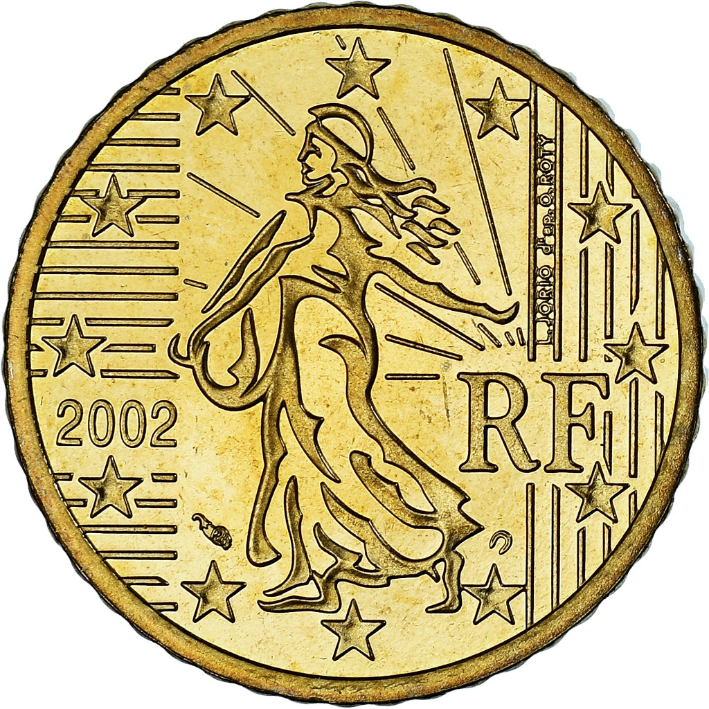 France, 50 Euro Cent, 2002, Paris, Proof / BE, FDC, Laiton, Gadoury:6., KM:1287