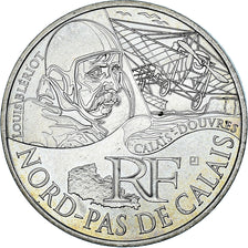 France, 10 Euro, 2012, Paris, Nord-Pas De Calais, AU(55-58), Silver