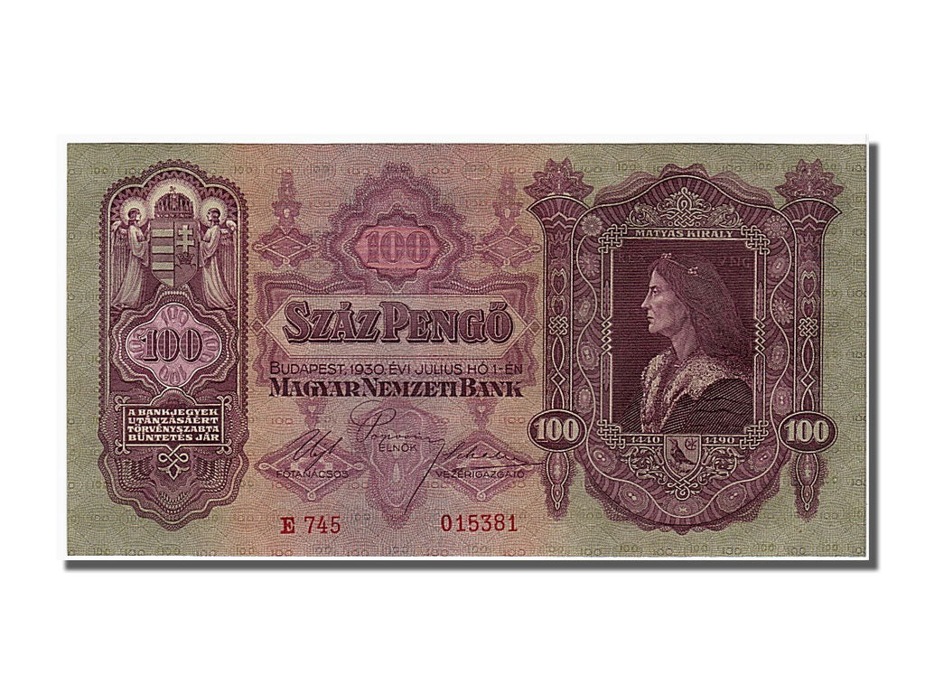 Banconote, Ungheria, 100 Pengö, 1930, 1930-07-01, FDS