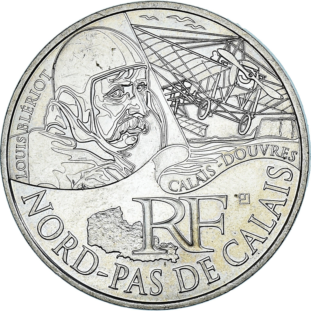Francia, 10 Euro, Nord-Pas-de-Calais, 2012, Paris, EBC, Plata, Gadoury:EU514
