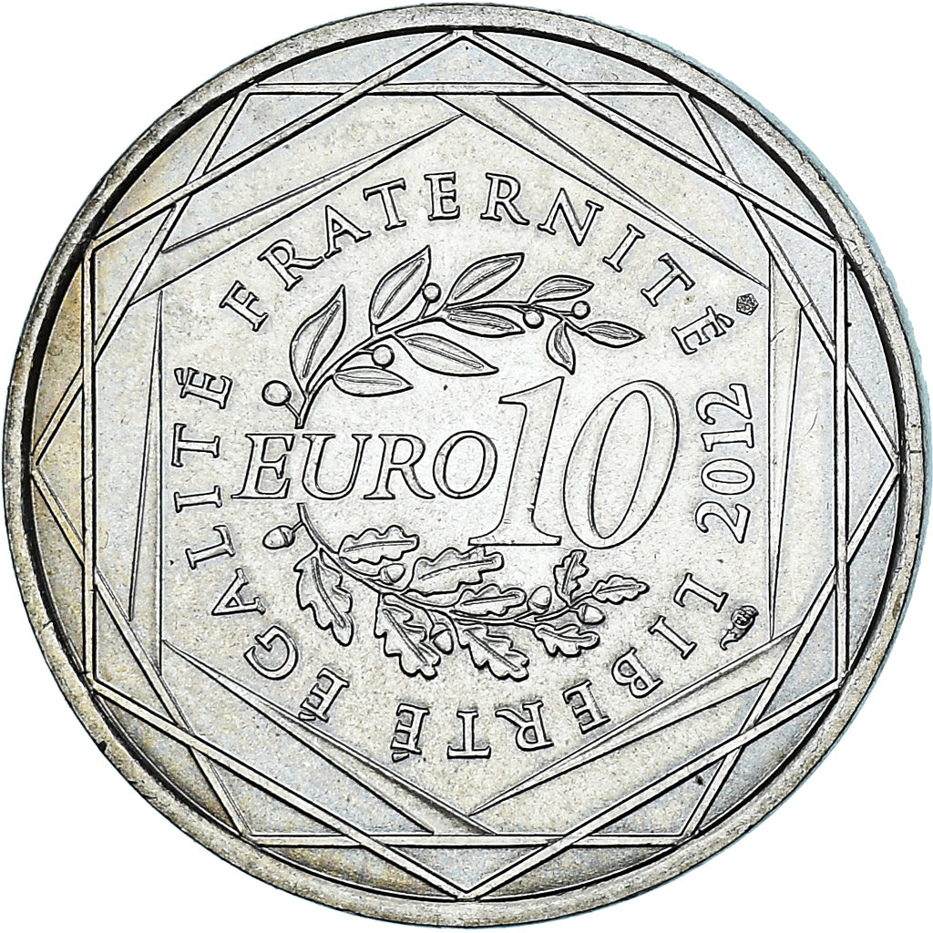 Francia, 10 Euro, Nord-Pas-de-Calais, 2012, Paris, EBC, Plata, Gadoury:EU514