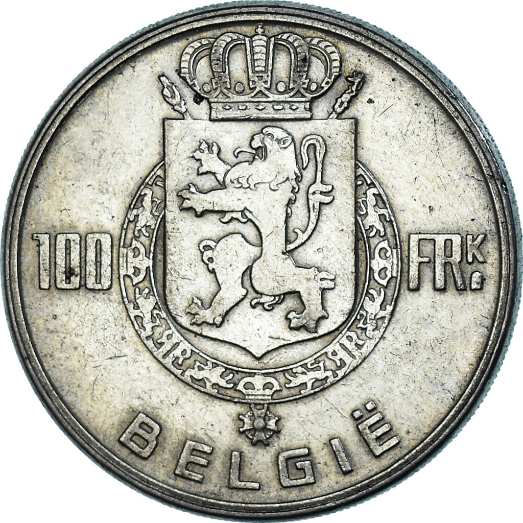 Monnaie, Belgique, Régence Prince Charles, 100 Francs, 100 Frank, 1951