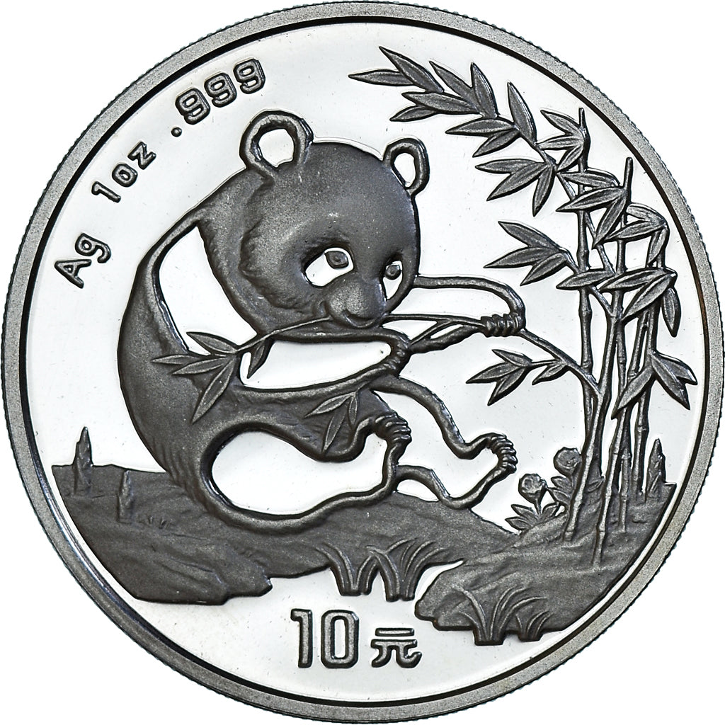 Moneta, CINA, REPUBBLICA POPOLARE, Panda, 10 Yüan, 1994, Bullion, FDC, Argento