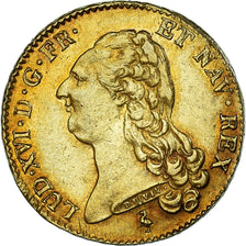 Monnaie, France, Louis XVI, Double louis d'or à la tête nue, 1786, Paris