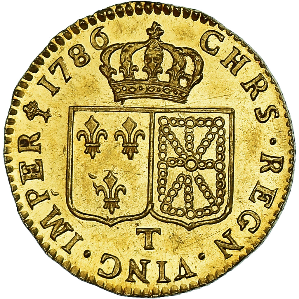 Monnaie, France, Louis XVI, Louis d'or à la tête nue, 1786, Nantes, SPL+, Or