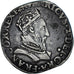 Moneta, Francia, Henri II, Teston au buste lauré, 1550, Lyon, Rare, MB+
