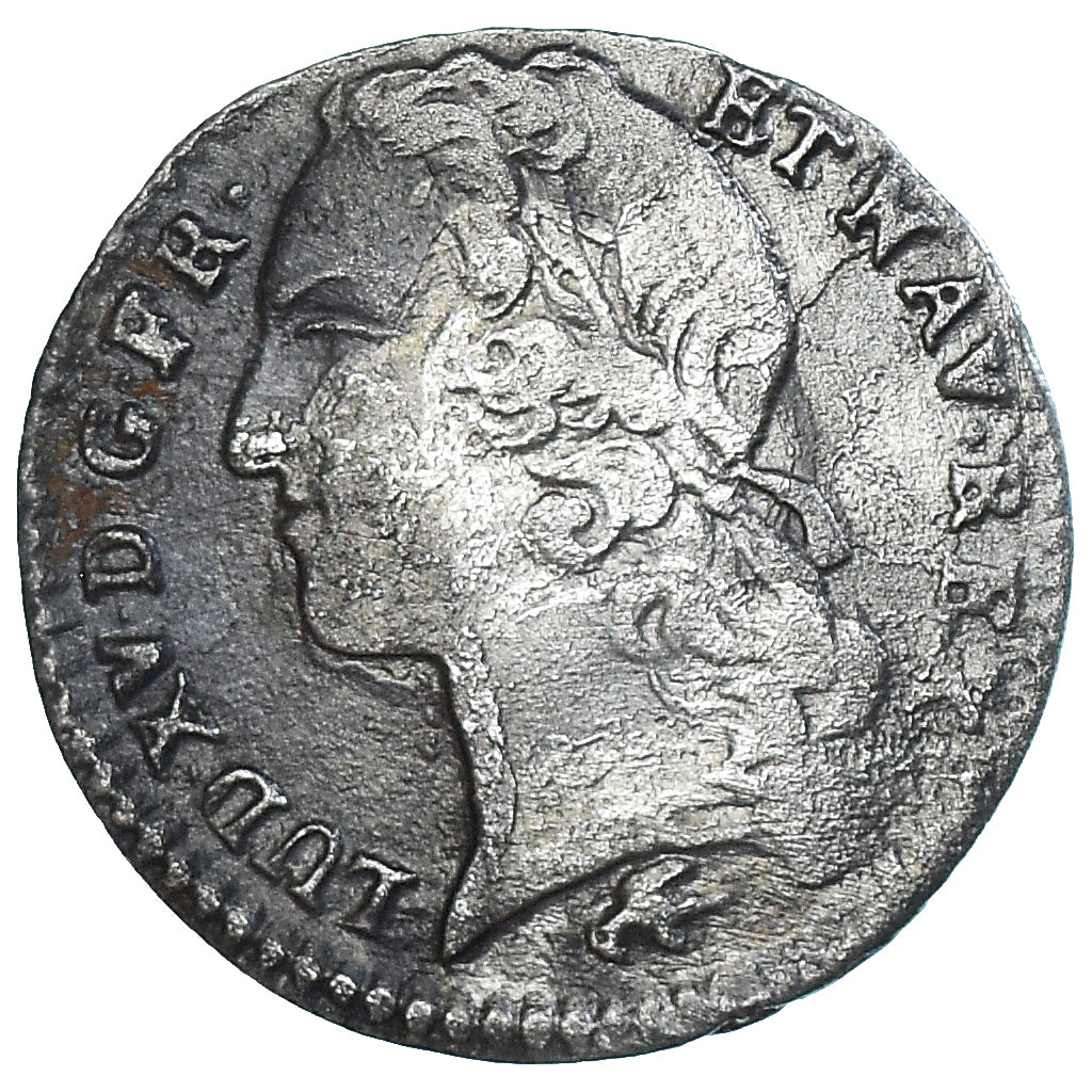 Coin, France, Louis XV, 1/10 Écu au bandeau, 1759, Lyon, Rare, VF(30-35)