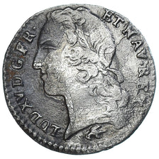 Coin, France, Louis XV, 1/10 Écu au bandeau, 1759, Lyon, Rare, VF(30-35)