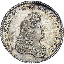 Monnaie, France, Louis XIV, 1/8 Écu de Flandre,1686, Lille, petit buste