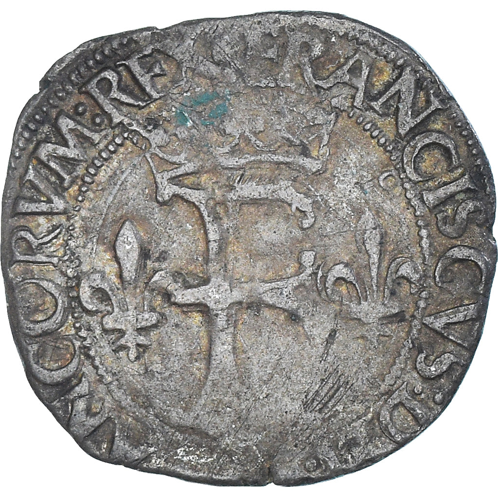 Moneta, Francia, François Ier, Dizain Franciscain, 1515-1547, Toulouse, MB+