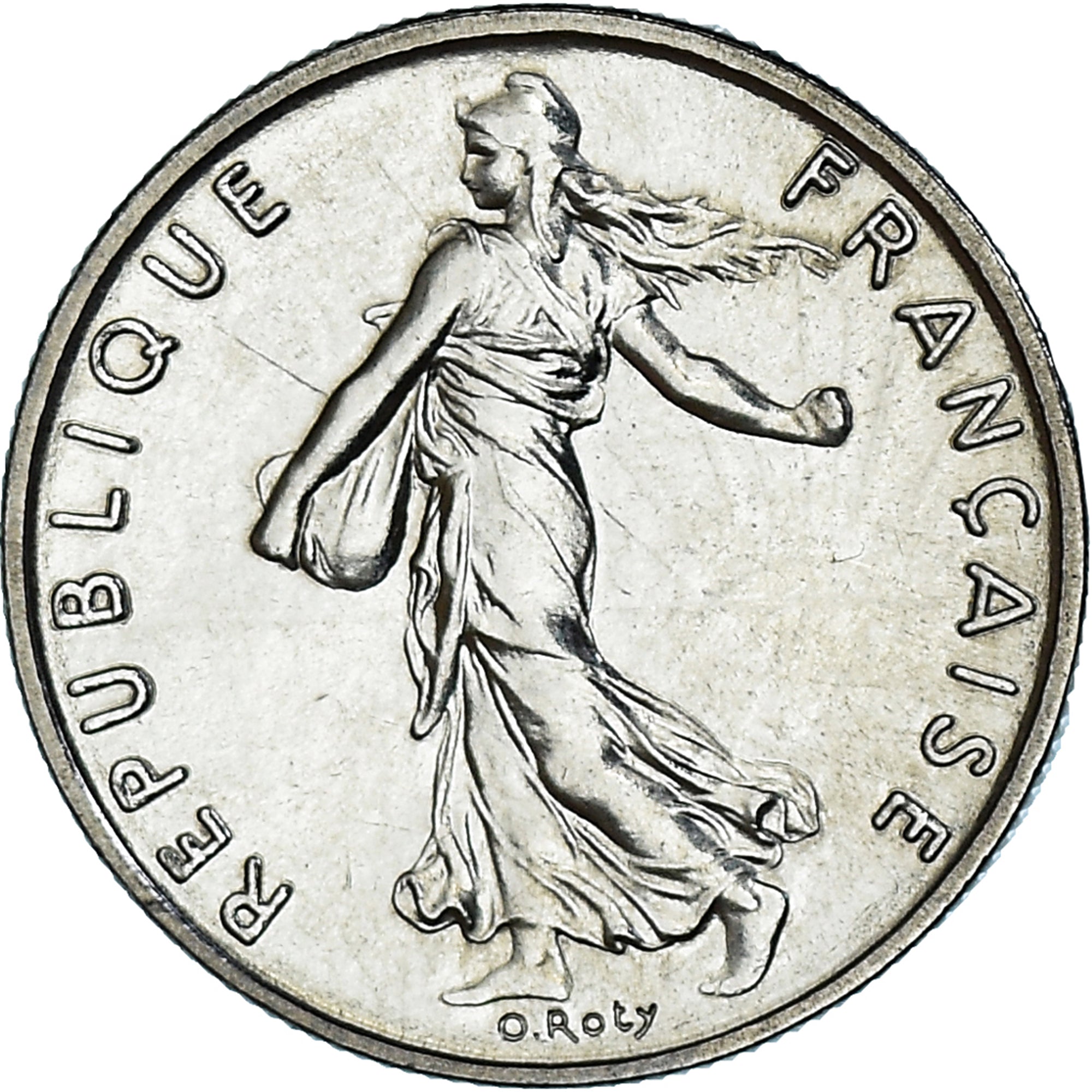 Coin, France, Semeuse, 1/2 Franc, 1981, Paris, série FDC, MS(65-70), Nickel