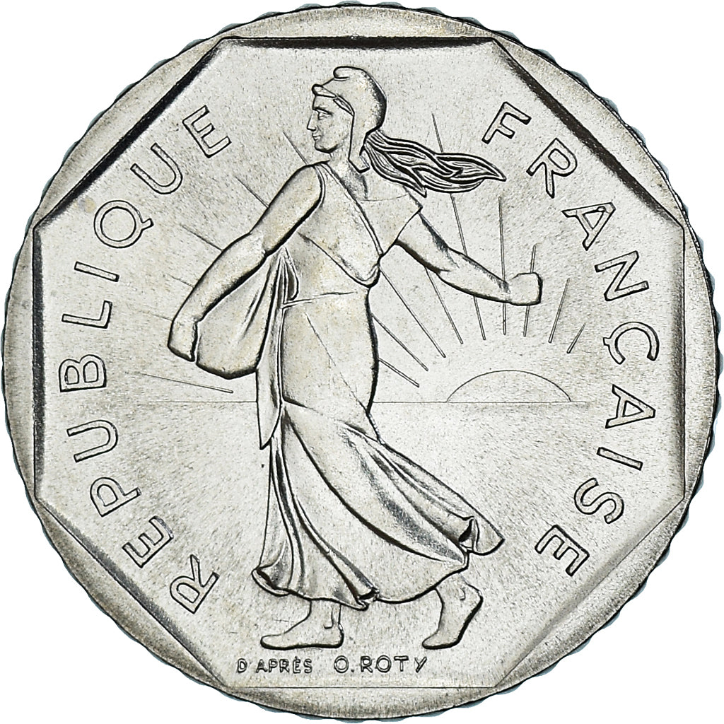 Münze, Frankreich, Semeuse, 2 Francs, 1981, Paris, série FDC, STGL, Nickel