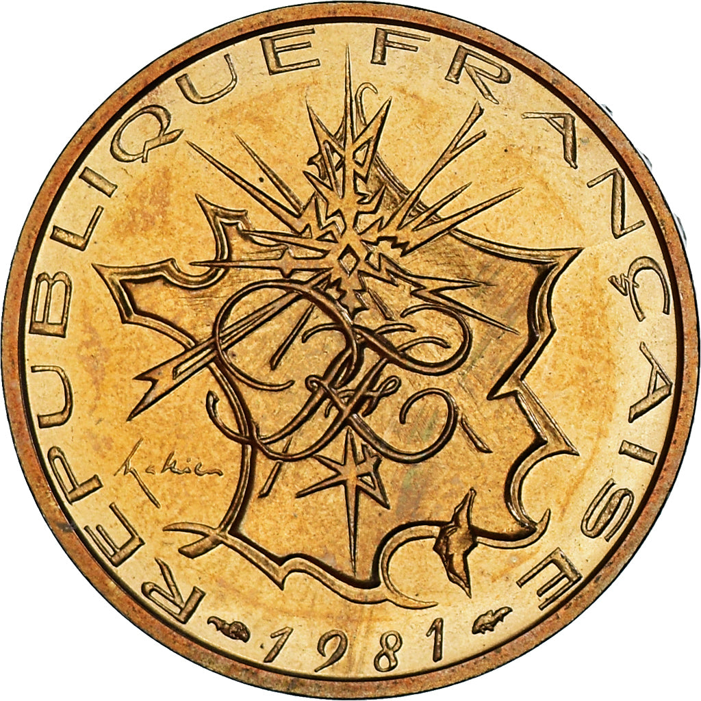 Coin, France, Mathieu, 10 Francs, 1981, Paris, série FDC, Tranche B, MS(65-70)