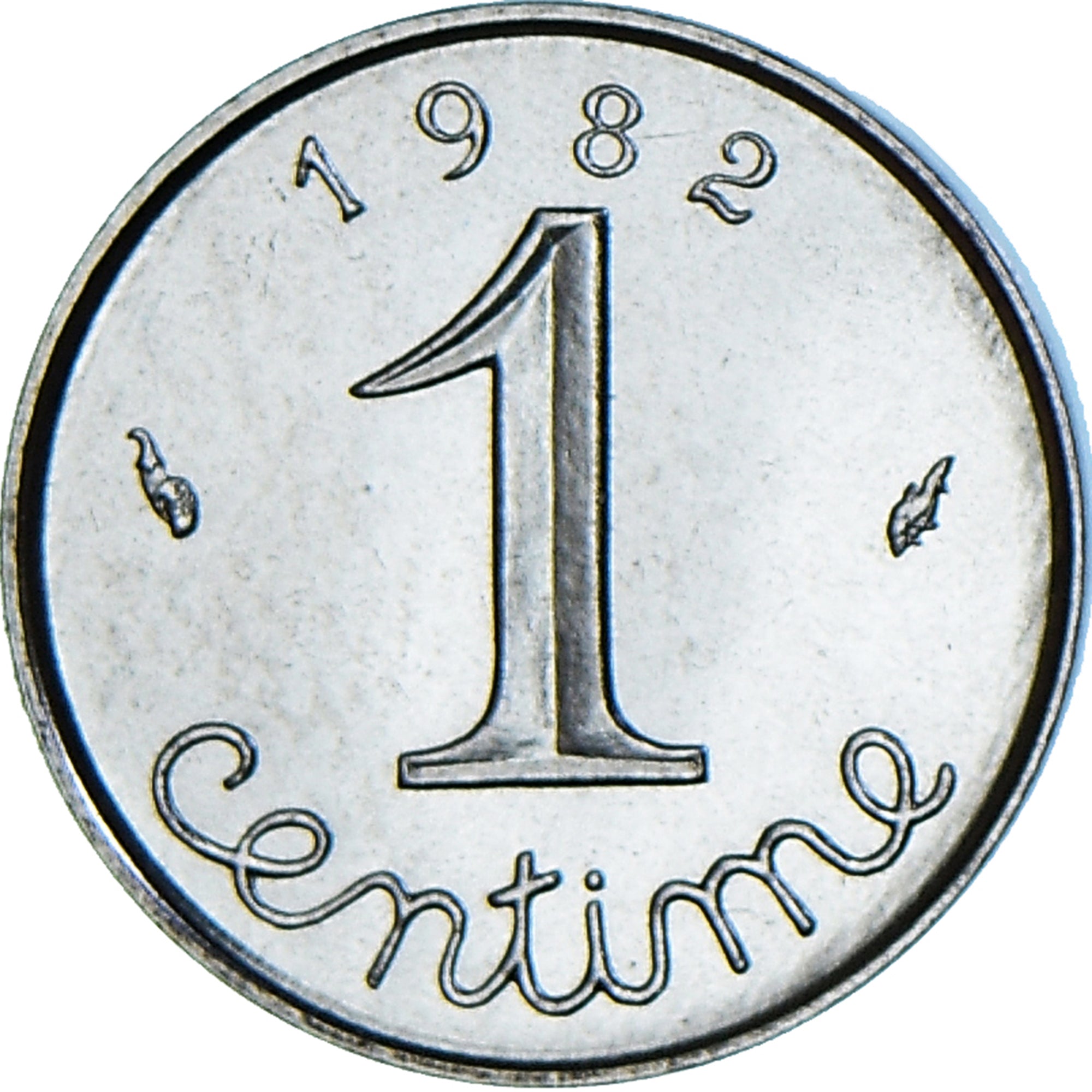 Coin, France, Épi, Centime, 1982, Paris, série FDC, MS(65-70), Stainless