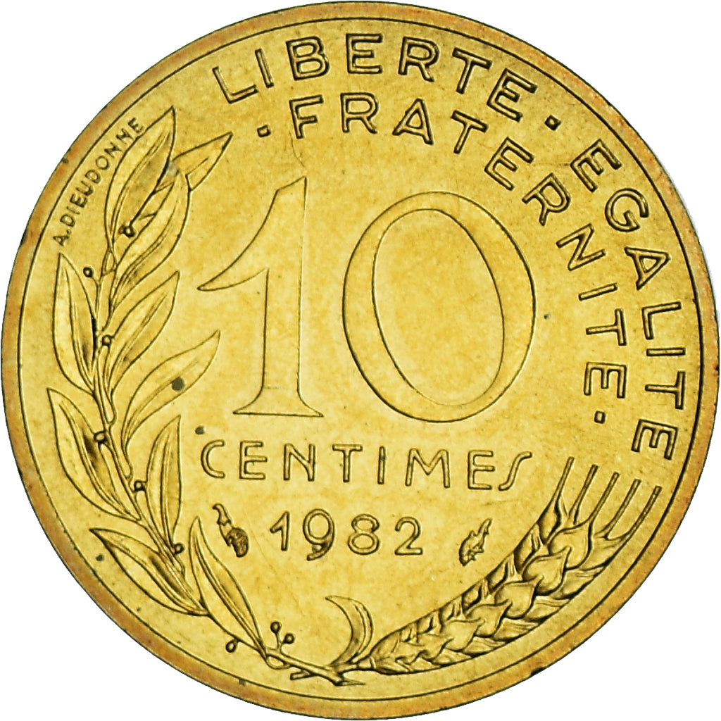 Münze, Frankreich, Marianne, 10 Centimes, 1982, Paris, série FDC, STGL