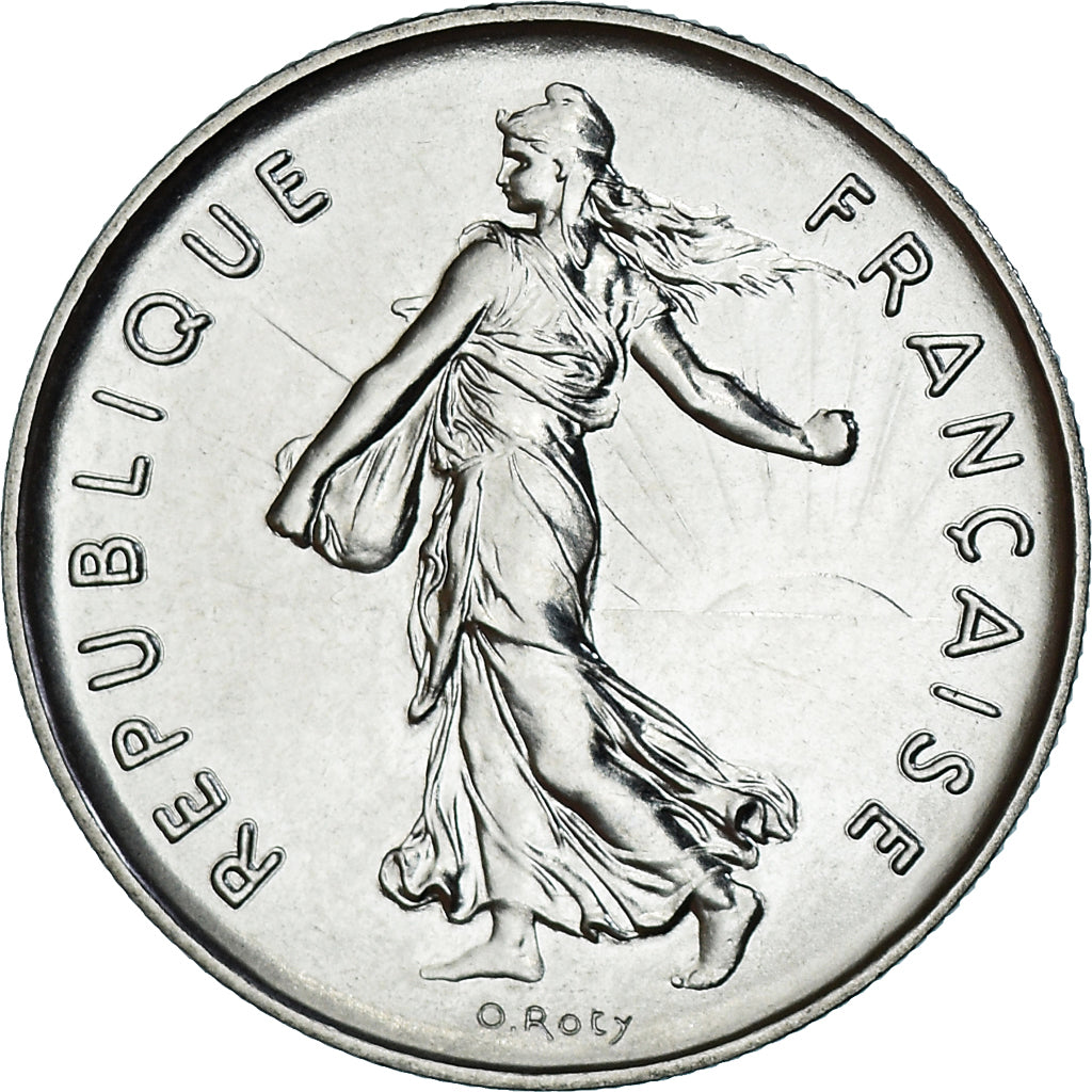 Coin, France, Semeuse, 5 Francs, 1982, Paris, série FDC, MS(65-70), Nickel Clad