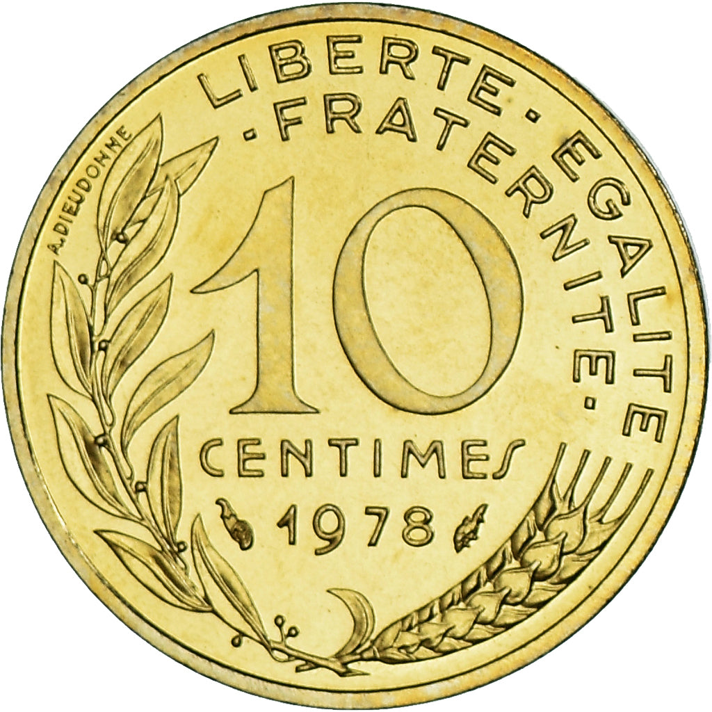 Münze, Frankreich, Marianne, 10 Centimes, 1978, Paris, série FDC, STGL