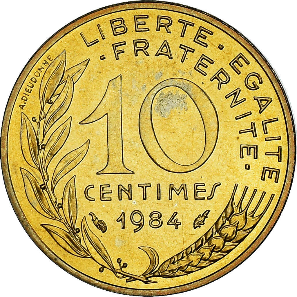 Münze, Frankreich, Marianne, 10 Centimes, 1984, Paris, série FDC, STGL