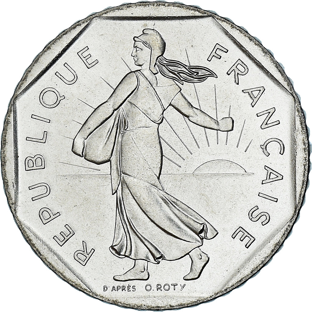 Münze, Frankreich, Semeuse, 2 Francs, 1984, Paris, série FDC, STGL, Nickel