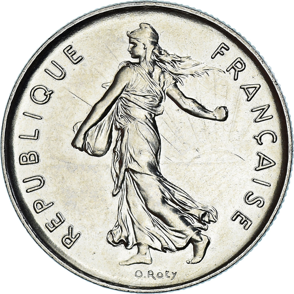 Moneta, Francia, Semeuse, 5 Francs, 1986, Paris, série FDC, FDC, Nichel