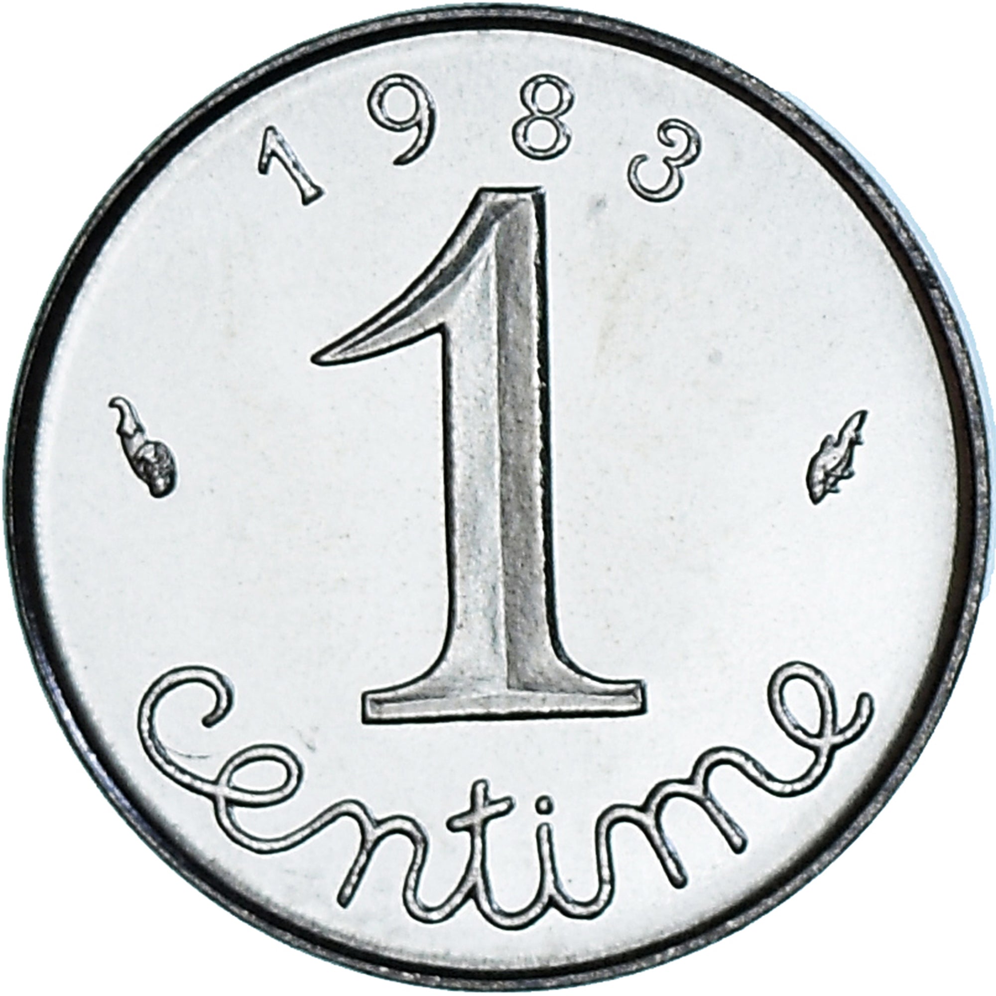 Coin, France, Épi, Centime, 1983, Paris, série FDC, MS(65-70), Stainless