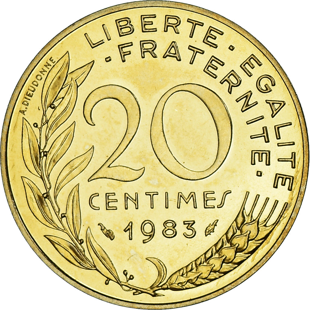 Münze, Frankreich, Marianne, 20 Centimes, 1983, Paris, série FDC, STGL