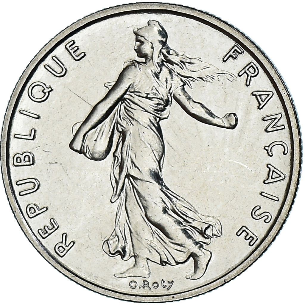 Münze, Frankreich, Semeuse, 1/2 Franc, 1983, Paris, série FDC, STGL, Nickel