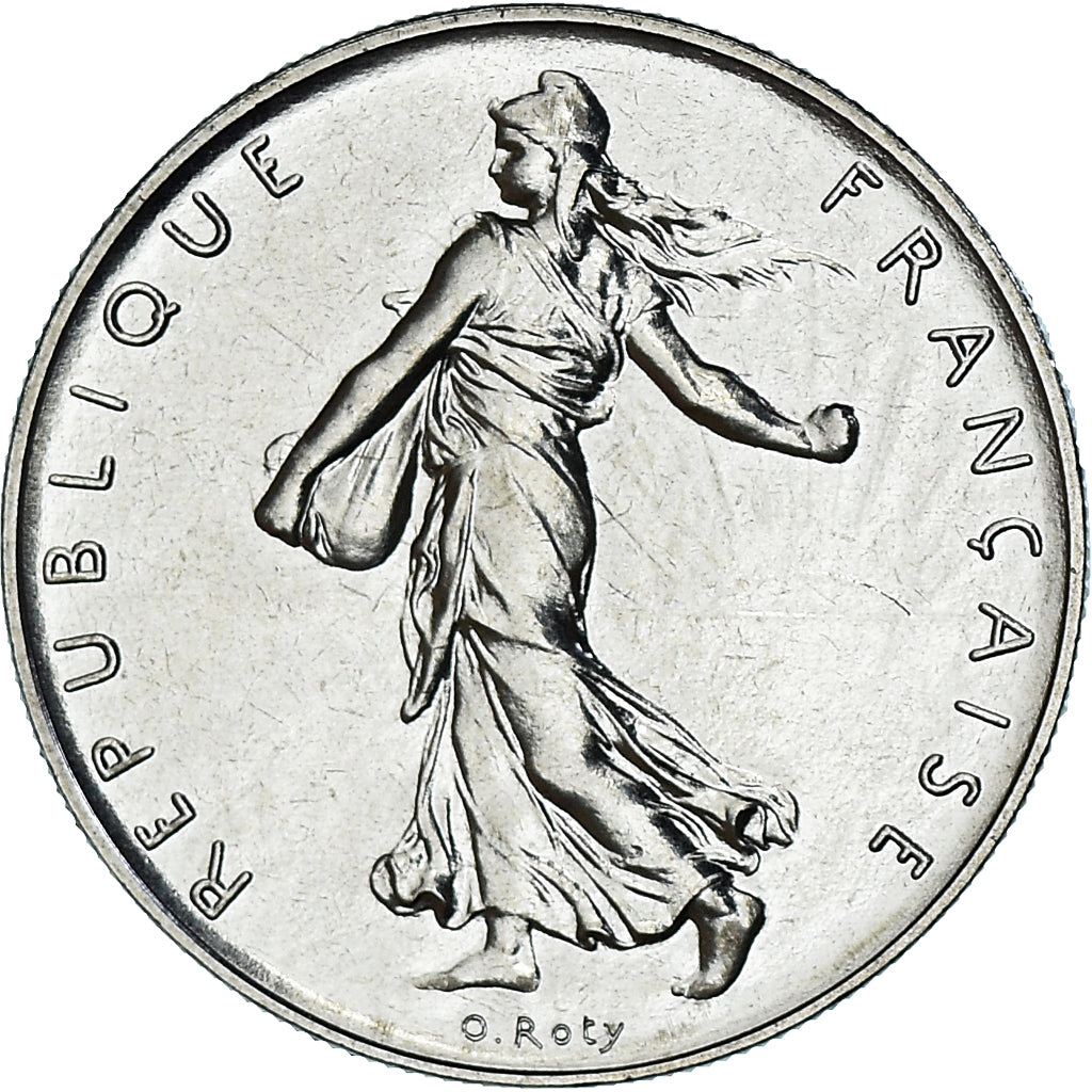 Moneta, Francia, Semeuse, Franc, 1983, Paris, série FDC, FDC, Nichel, KM:925.1