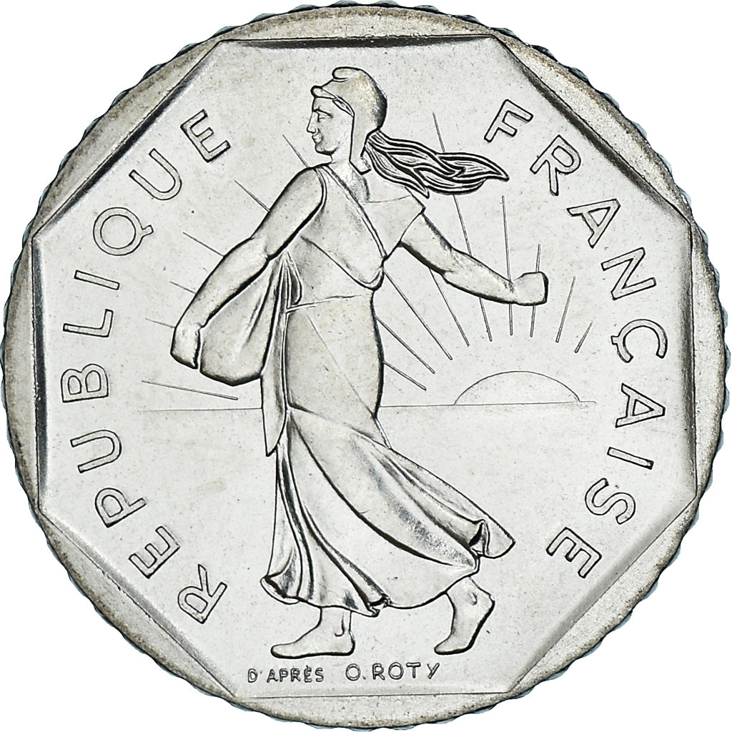 Monnaie, France, Semeuse, 2 Francs, 1983, Paris, série FDC, FDC, Nickel