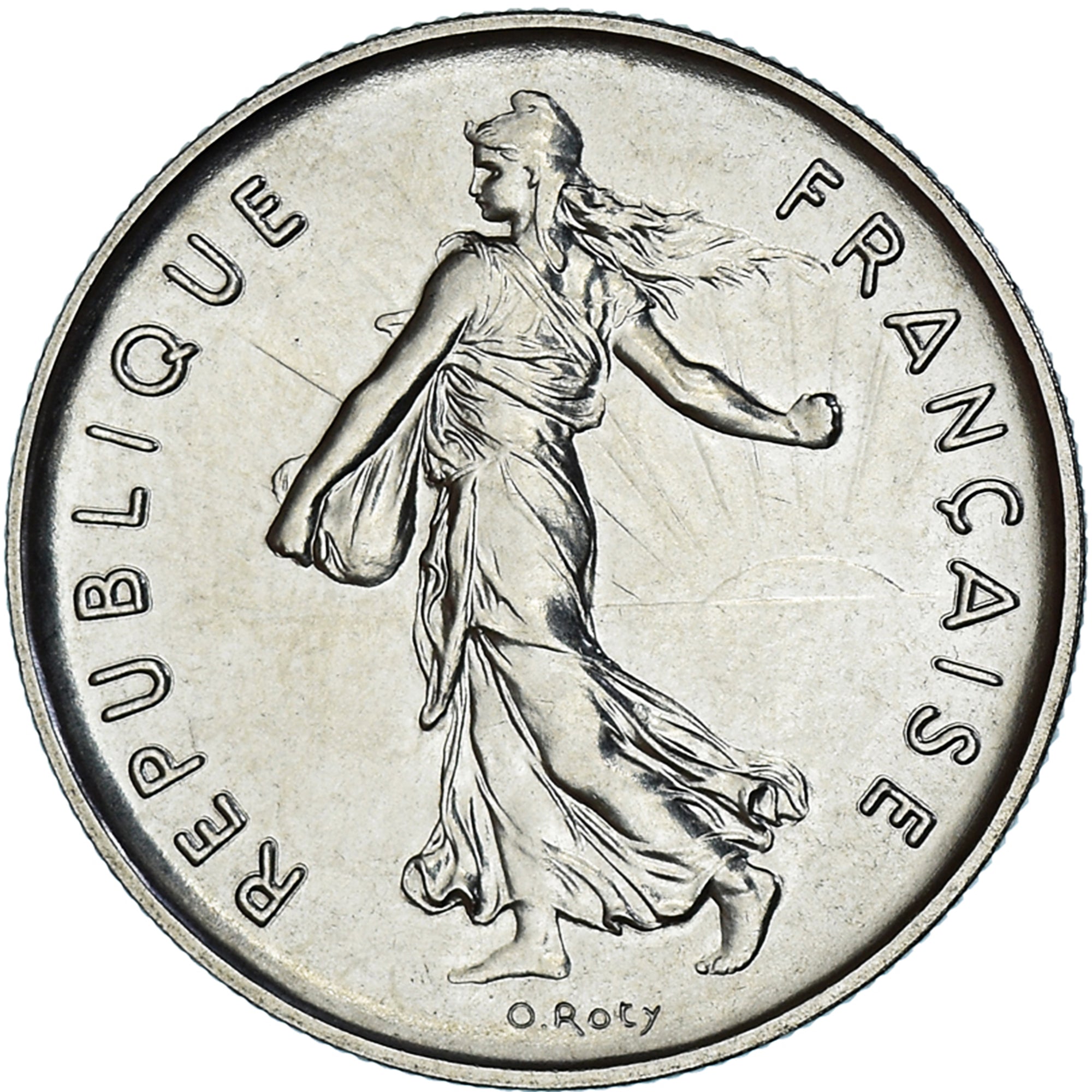 Coin, France, Semeuse, 5 Francs, 1983, Paris, série FDC, MS(65-70), Nickel Clad