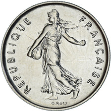 Coin, France, Semeuse, 5 Francs, 1983, Paris, série FDC, MS(65-70), Nickel Clad