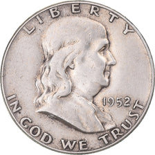 Moeda, Estados Unidos da América, Franklin Half Dollar, Half Dollar, 1952, U.S.
