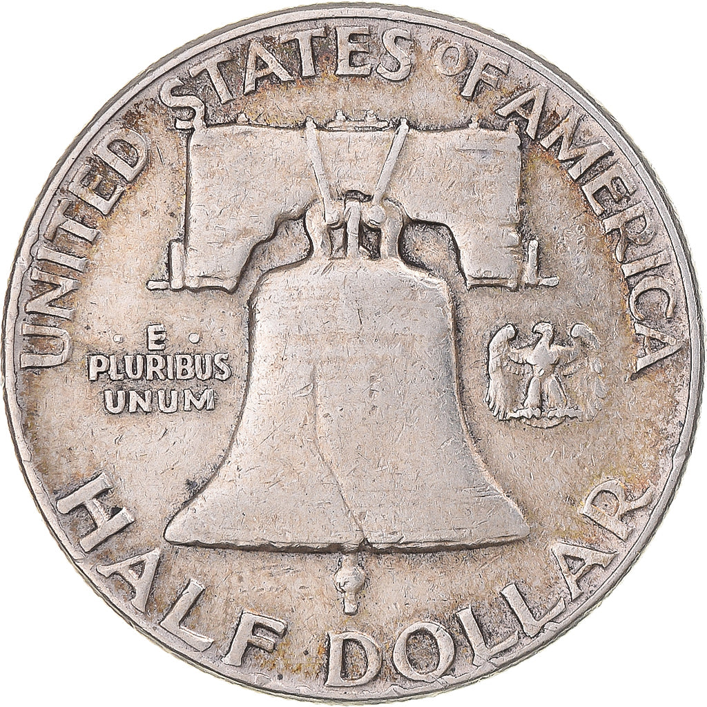 Moeda, Estados Unidos da América, Franklin Half Dollar, Half Dollar, 1952, U.S.