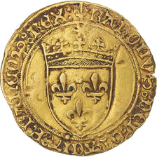 Moneta, Francja, Charles VIII, Écu d'or au soleil, 1483-1498, Rouen, EF(40-45)