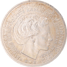 Coin, Denmark, Margrethe II, 10 Kroner, 1972, Copenhagen, AU(50-53), Silver