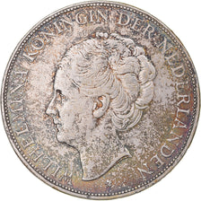 Coin, Netherlands, Wilhelmina I, 2-1/2 Gulden, 1930, EF(40-45), Silver, KM:165