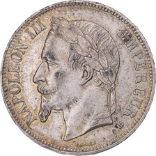 Moneta, Francia, Napoleon III, 5 Francs, 1868, Strasbourg, BB+, Argento