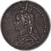 Moneda, Gran Bretaña, Victoria, Crown, 1887, MBC, Plata, KM:765