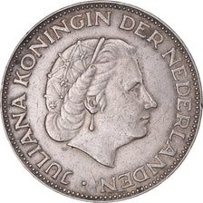 Coin, Netherlands, Juliana, 2-1/2 Gulden, 1959, EF(40-45), Silver, KM:185