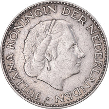 Coin, Netherlands, Juliana, Gulden, 1955, EF(40-45), Silver, KM:184